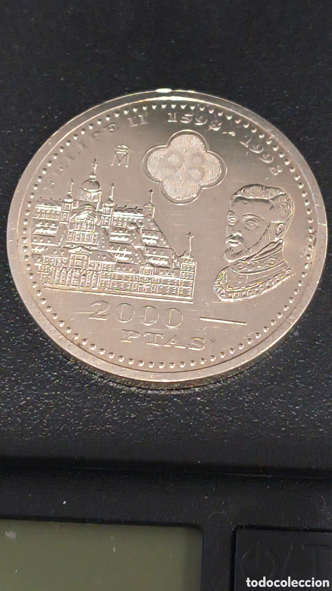 Monnaies Franco: MONEDA PLATA 2000 PESETAS 1998 FELIPE V