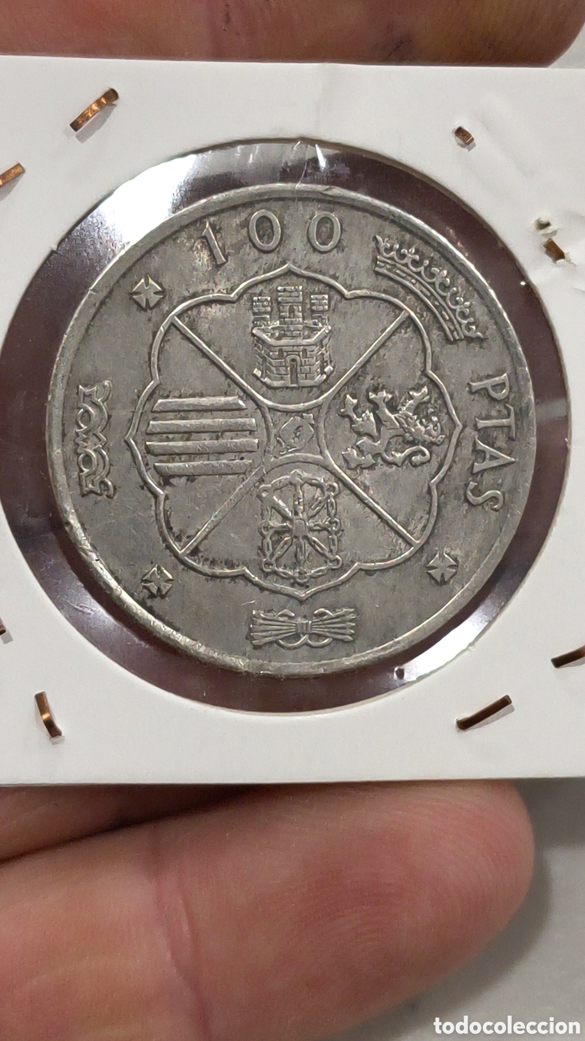 Moedas Franco: MONEDA DE PLATA ESPA&Ntilde;A 100 PESETAS FRANCO 1966 *19-66