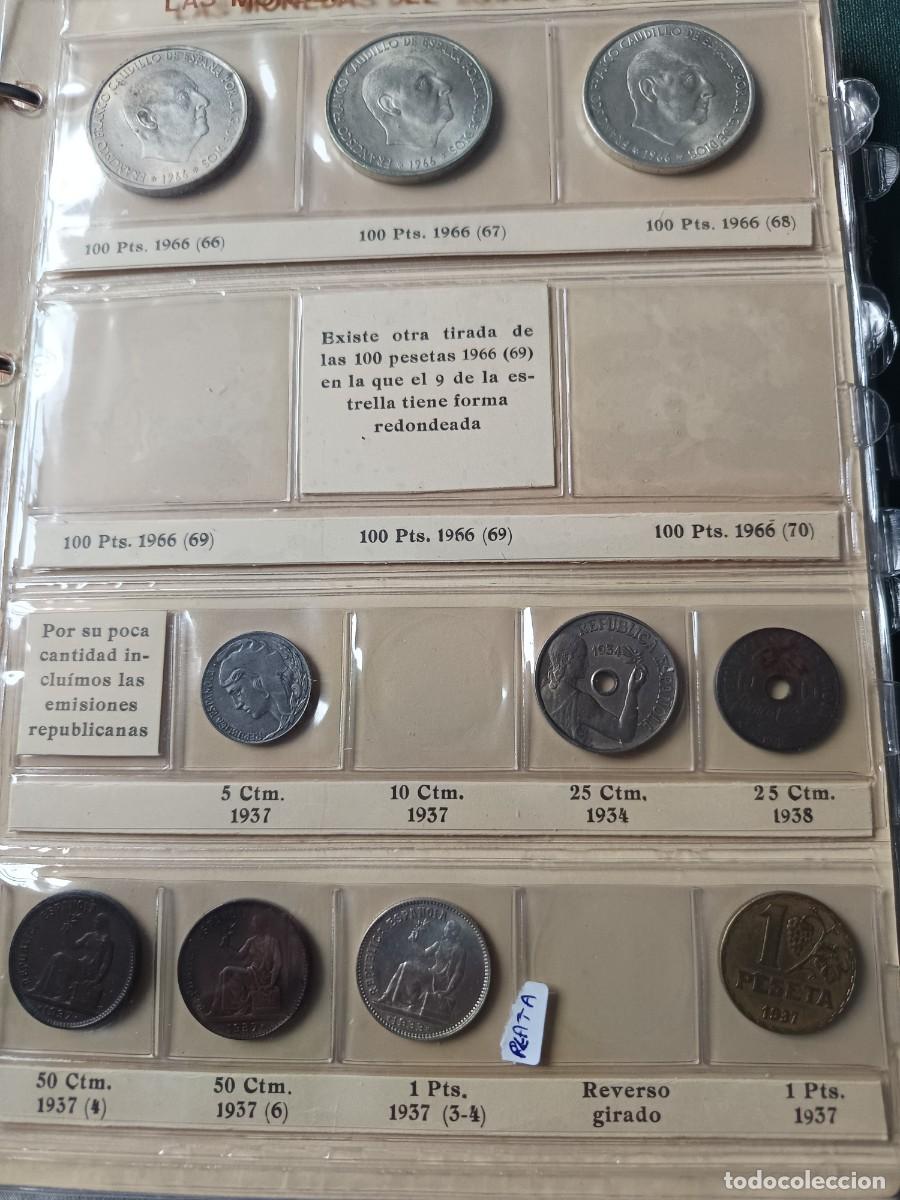 Monete Franco: Album de monedas estado espa&ntilde;ol algunas sin circular