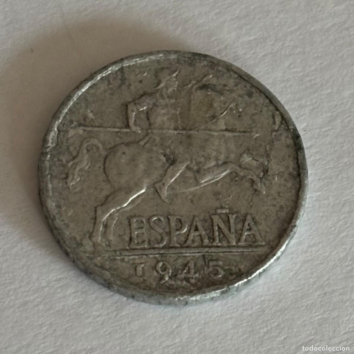 Monete Franco: MONEDA DE 5 C&Eacute;NTIMOS FRANCO 1945 JINETE (FOTO)