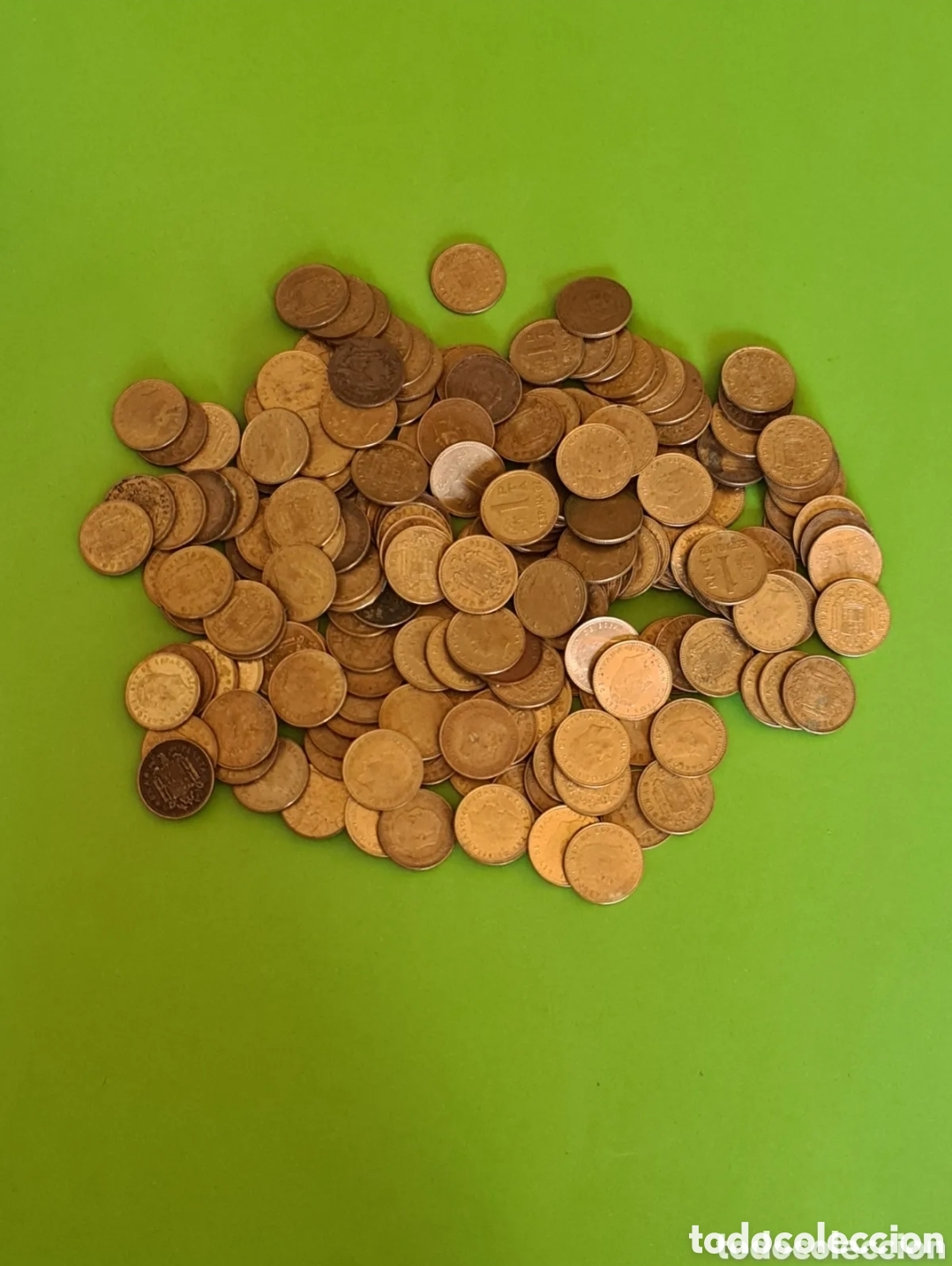 Monete Franco: Lote de 197 Monedas de 1 Peseta Rubias.