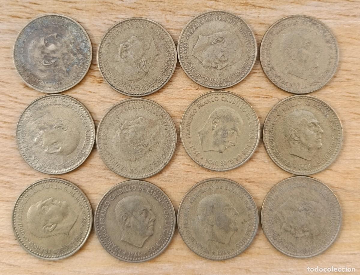 Monete Franco: Lote 23 Monedas 1 Peseta Franco 1966 (*75) Aleaci&oacute;n Bronce de Aluminio