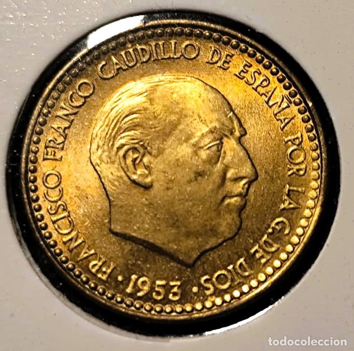 Monete Franco: Espa&ntilde;a 1 x 1 Peseta 1953*(1956), UNC Lote 2513