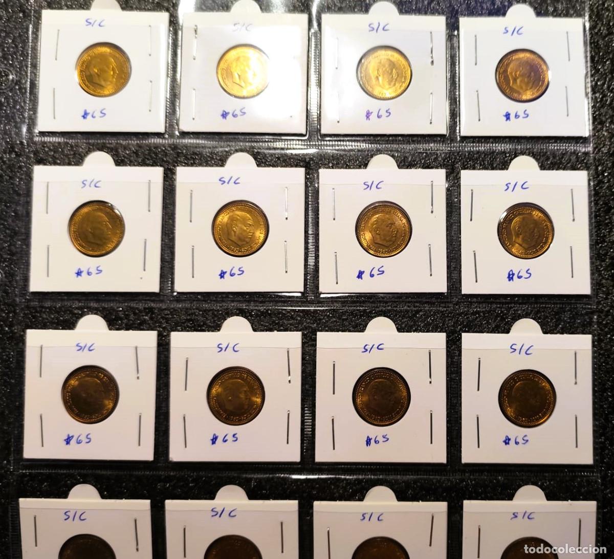 Moedas Franco: Espa&ntilde;a 1 x 1 Peseta 1963*(19-65), UNC Lote 2518
