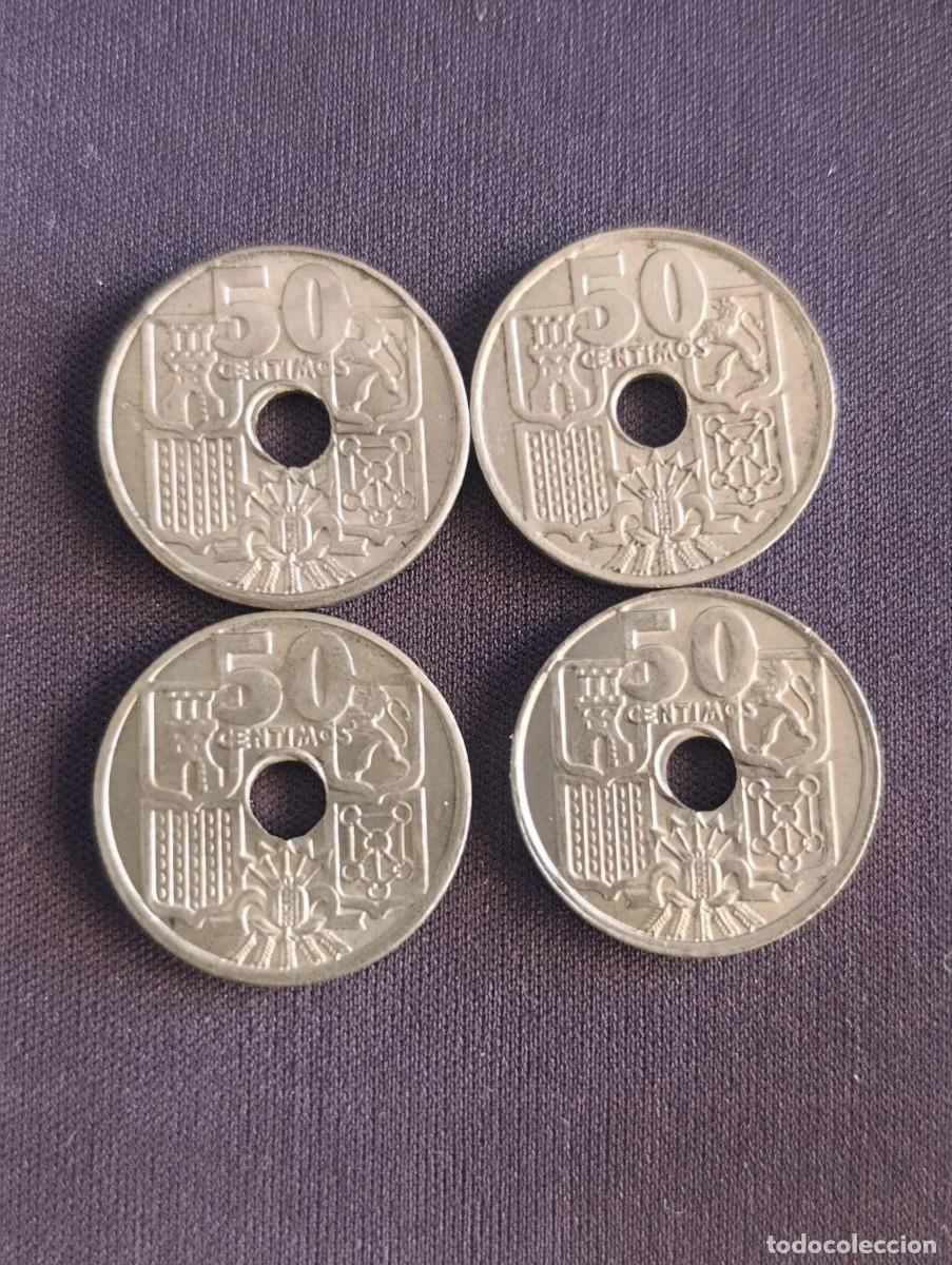 Monedas Franco: Lote 4 Monedas 50 C&eacute;ntimos 1963 (*19-65) - SIN CIRCULAR (SC)