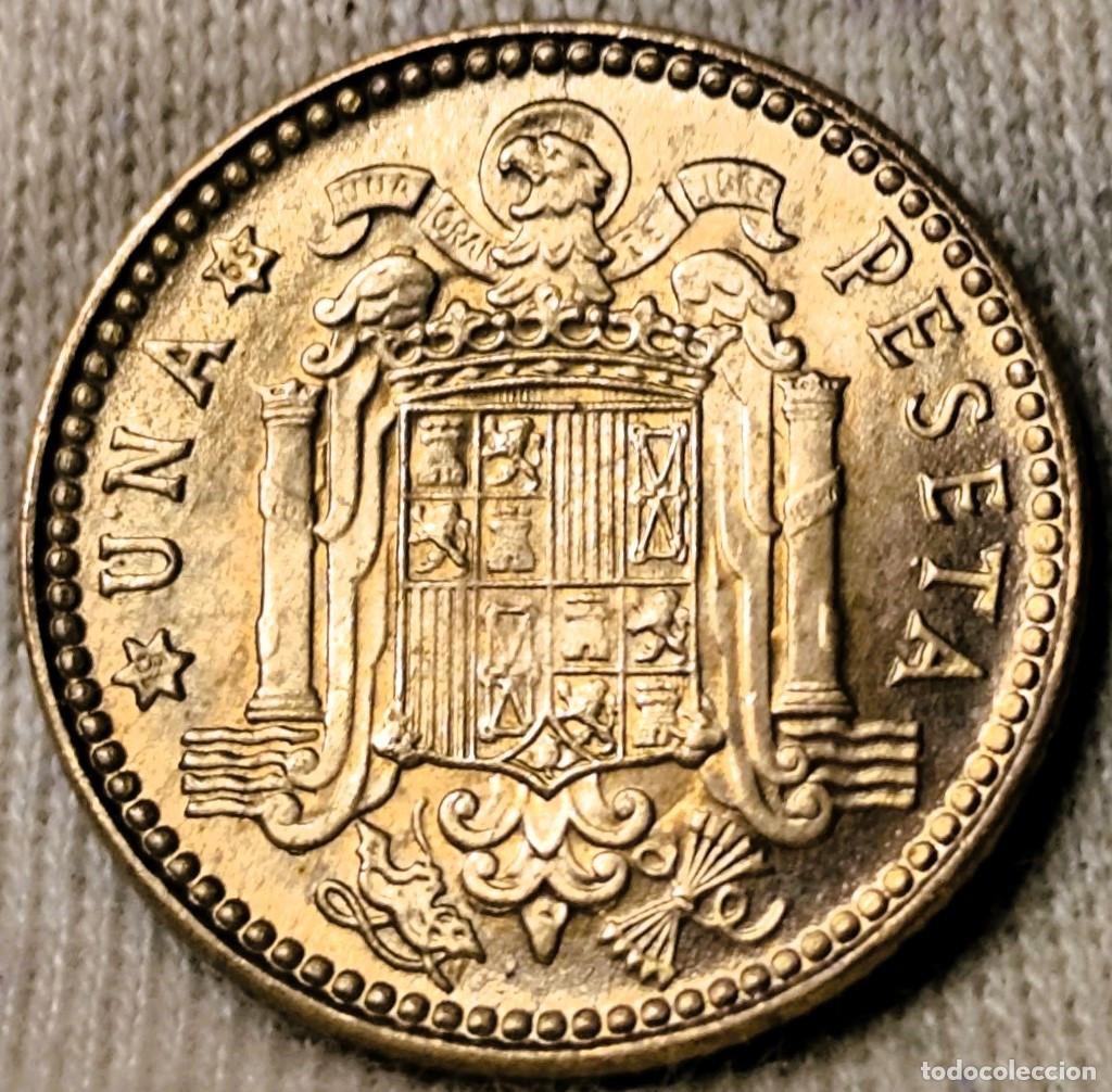Moedas Franco: Espa&ntilde;a 1 Peseta 1963*(19-65), UNC Lote 2531