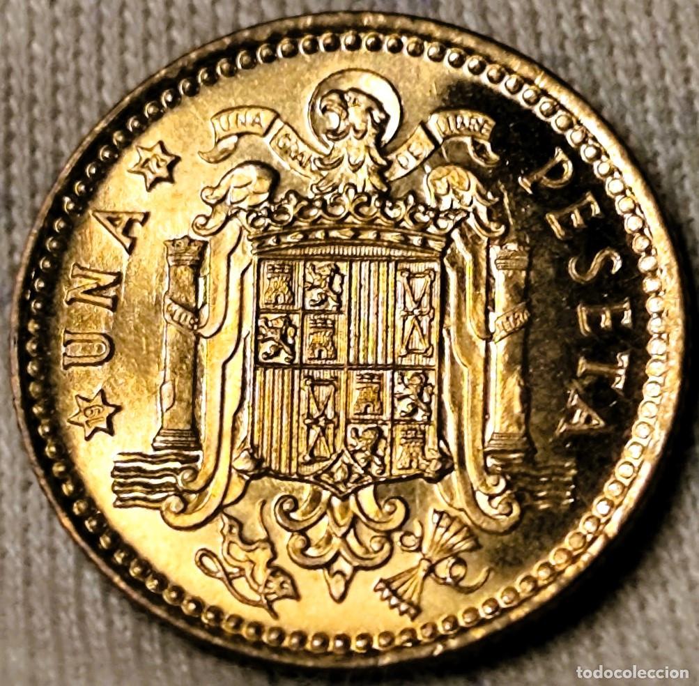 Moedas Franco: Espa&ntilde;a 1 Peseta 1966*(19-72), UNC Lote 2538