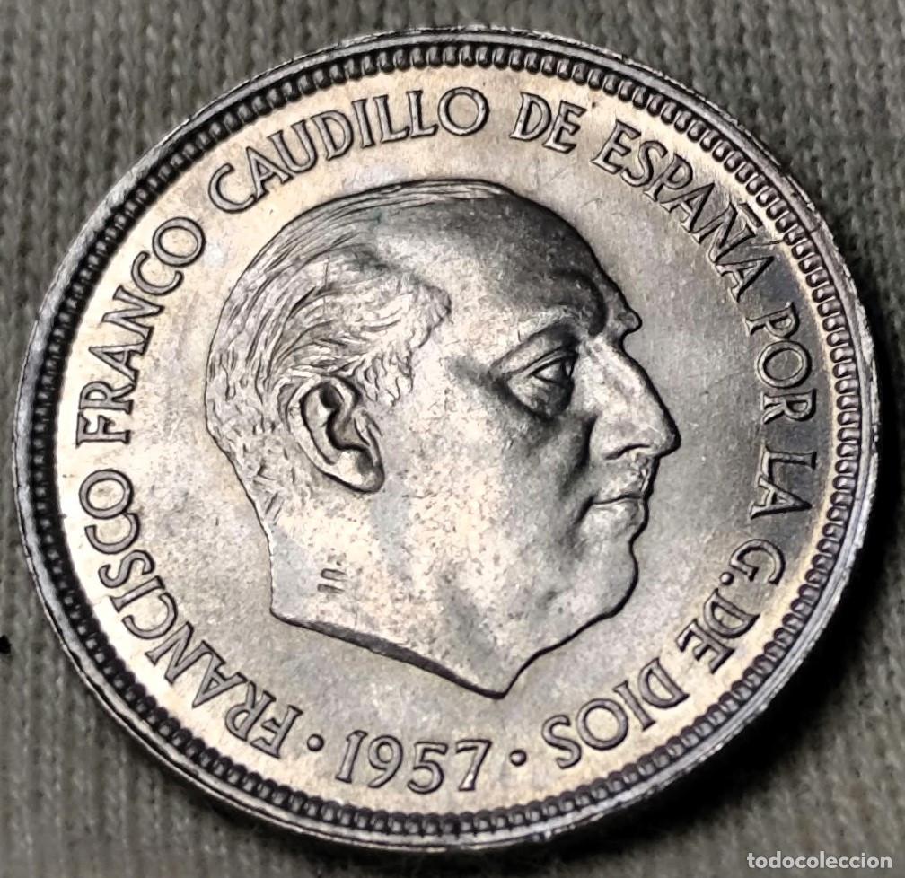 M&uuml;nzen unter Franco: Espa&ntilde;a 5 Pesetas 1957*(19-68), UNC Lote 2543