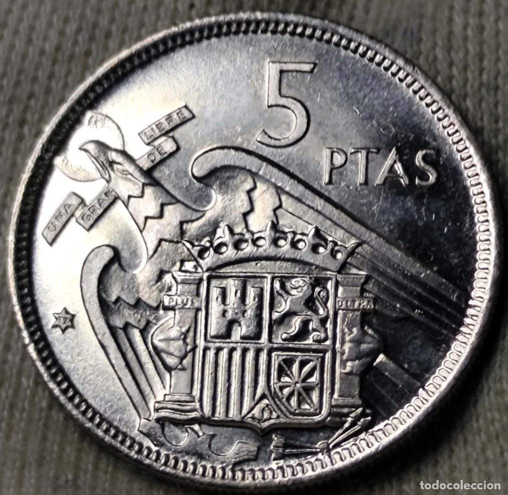 Monnaies Franco: Espa&ntilde;a 5 Pesetas 1957*(19-72), UNC Lote 2544