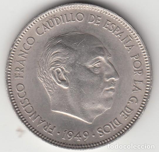 Monedas Franco: ESPA&Ntilde;A - MONEDA DE 5 PESETAS DE FRANCO DE 1949 CON ESTRELLA 50