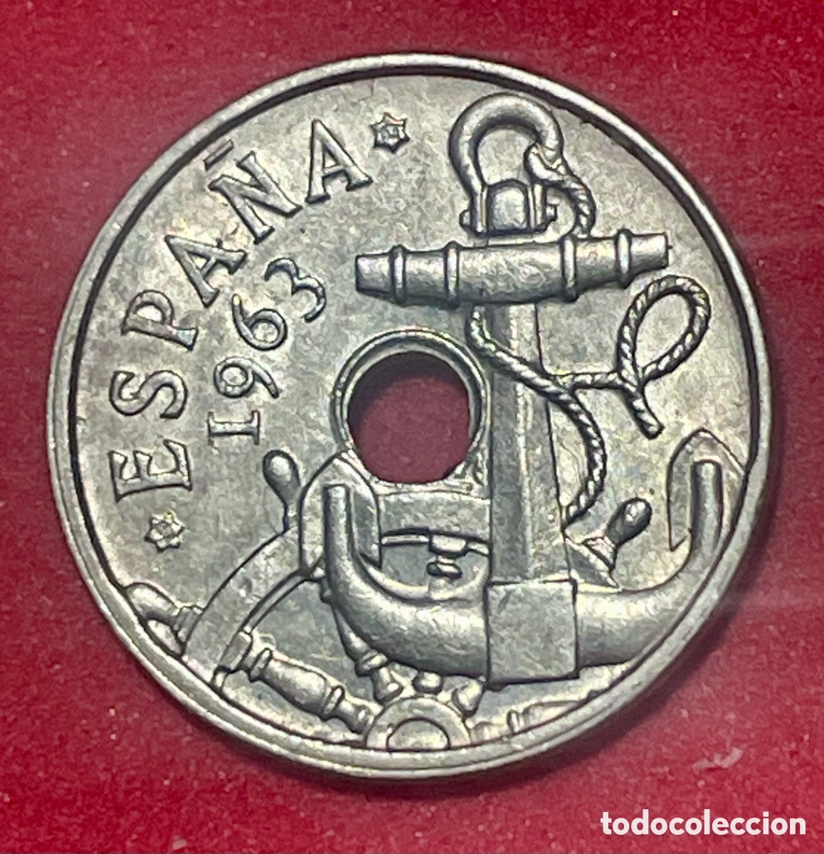 Monedas Franco: RARA Y ESCASA. 50 C&Eacute;NTIMOS 1963*63 MUCHO MEJOR EN MANO
