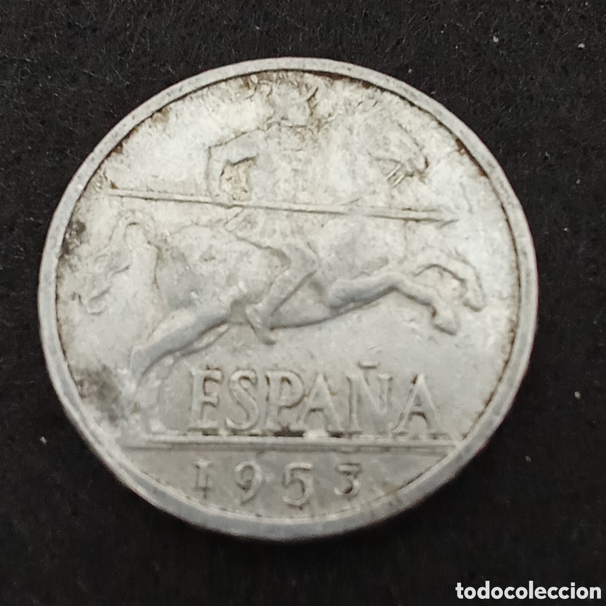 Monedas Franco: Espa&ntilde;a 10 c&eacute;ntimos a&ntilde;o 1953 - Foto 1