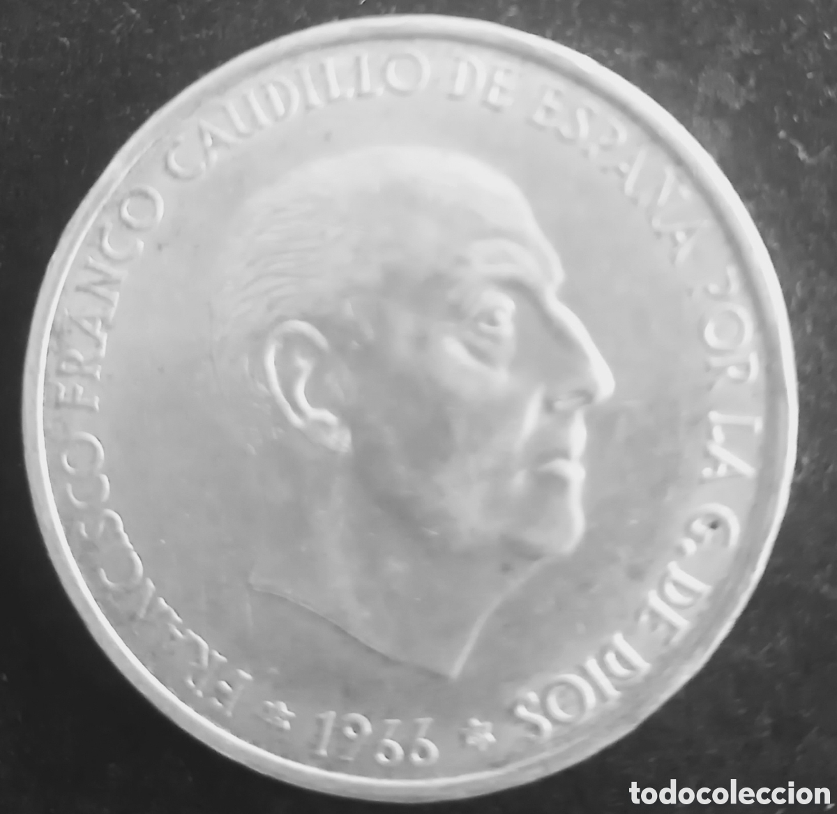 Monedas Franco: Moneda de 100 Pesetas de Plata - Francisco Franco 1966 *19-68 (MBC)