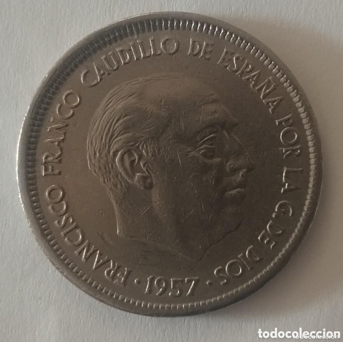 Monedas Franco: MONEDA DE 25 PESETAS FRANCO 1957 ESTRELLA 69 (FOTO) MUY BUEN ESTADO LEYENDAS CLARAS