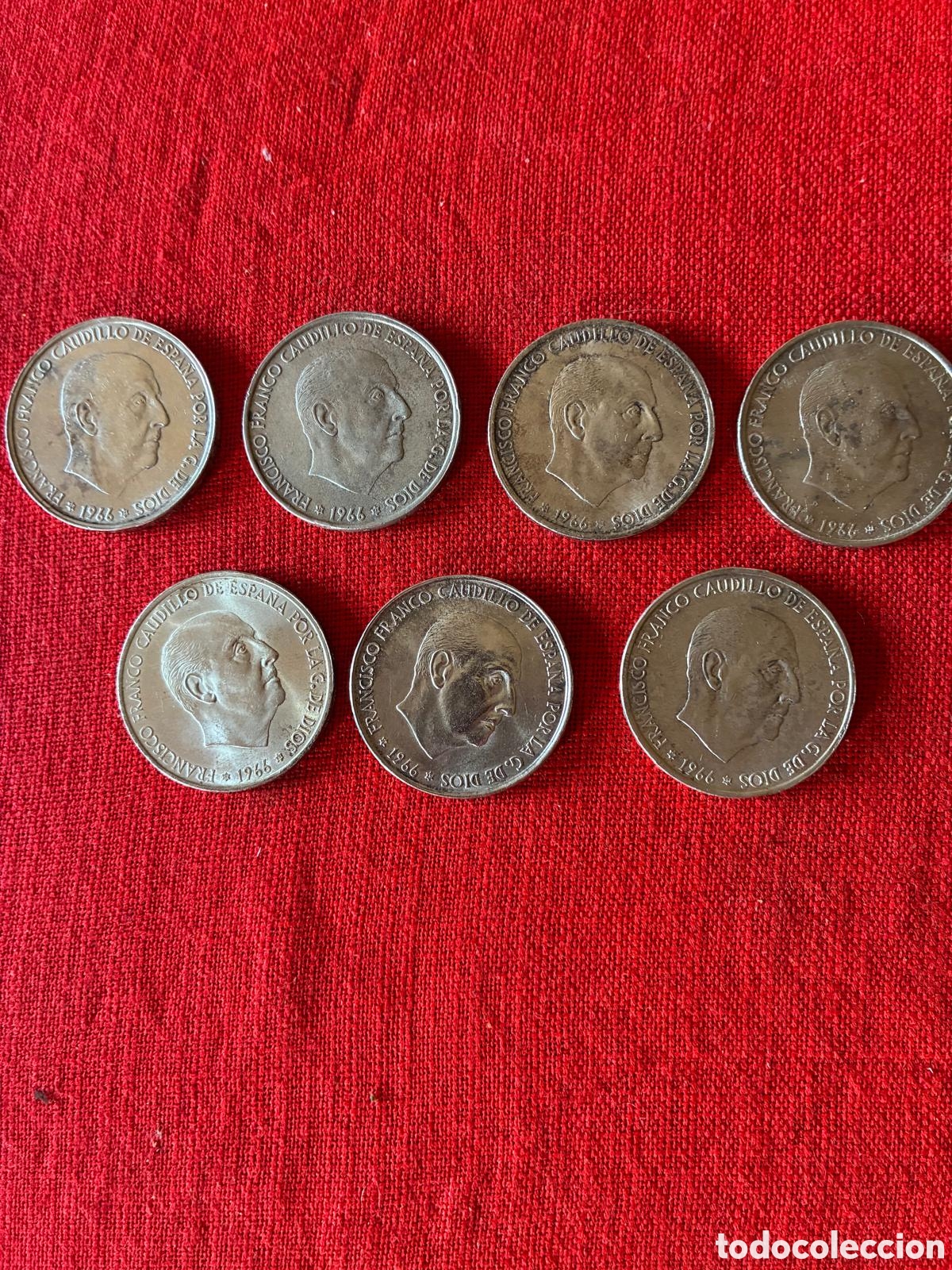 Monedas Franco: Monedas de plata de Franco de 100 pesetas