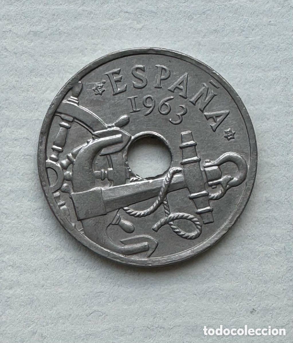 Monedas Franco: 50 c&eacute;ntimos 1963 *63. Con Rombo. Rara.