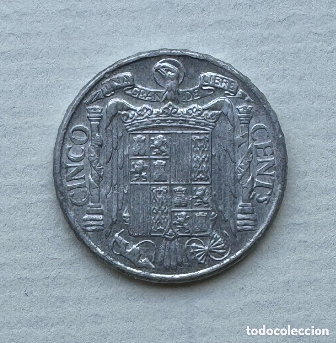 Monedas Franco: 5 c&eacute;ntimos 1953 Sin Circular. - Foto 2