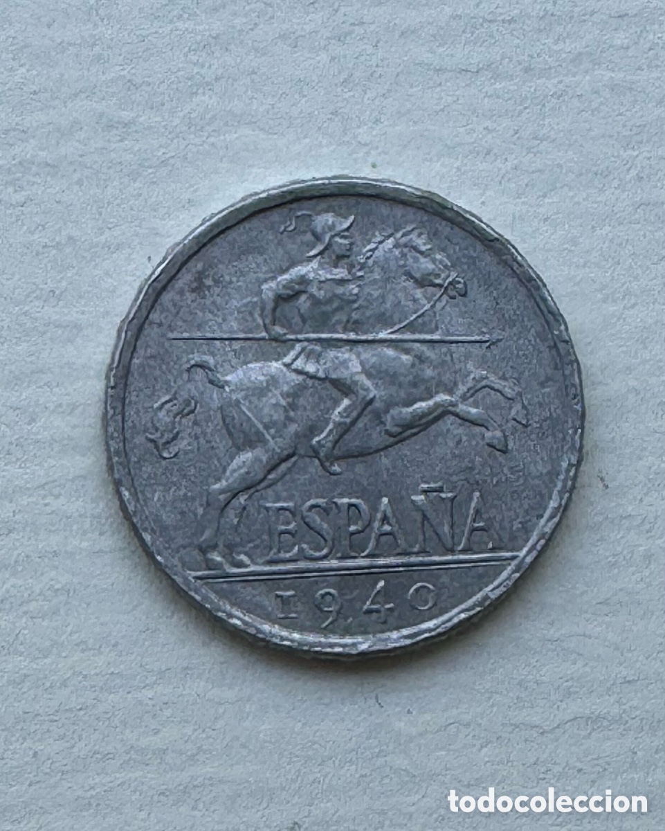 Monedas Franco: 5 c&eacute;ntimos 1940 sin circular