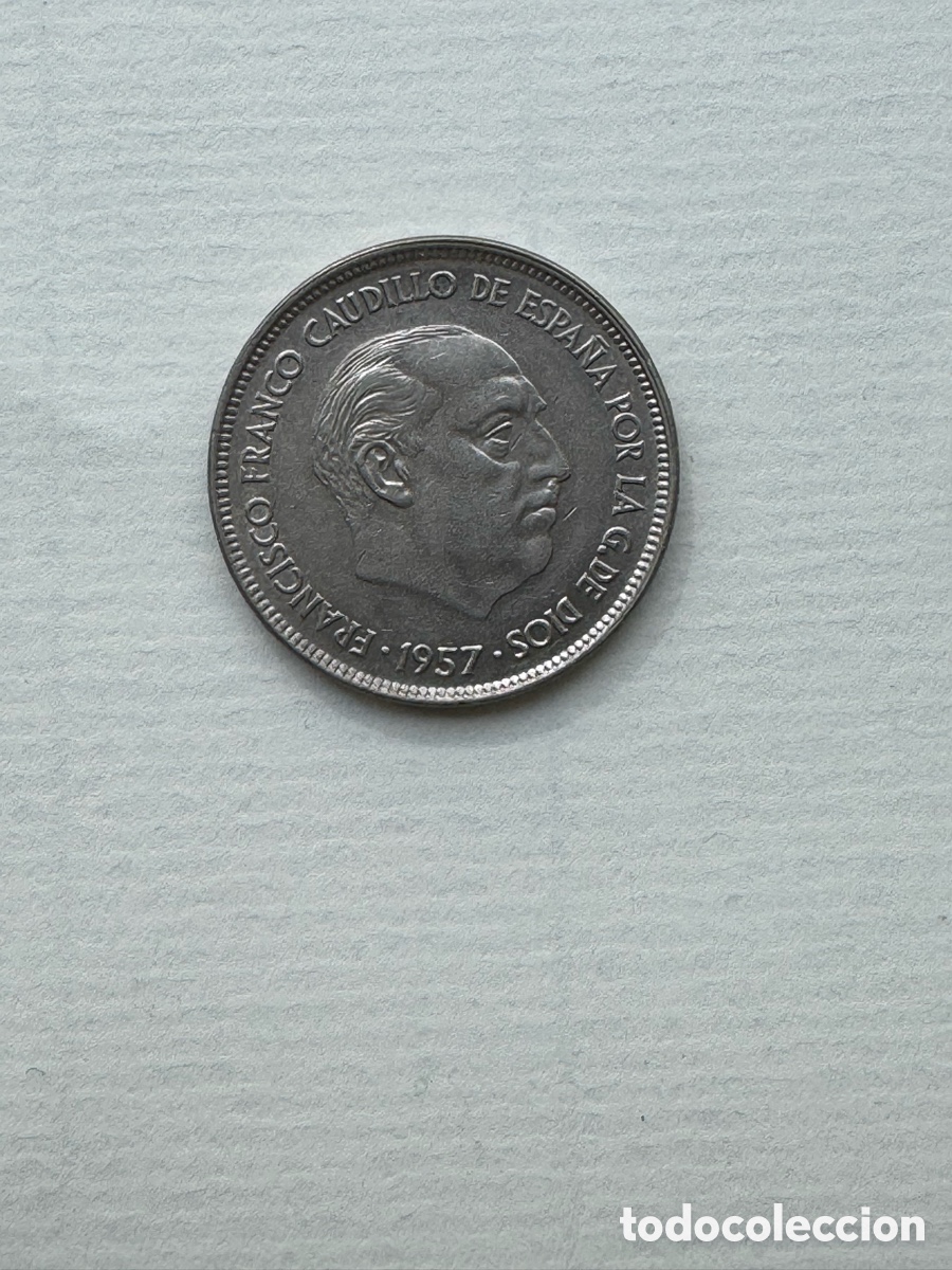 Monedas Franco: 25 pesetas 1957 *59 SC
