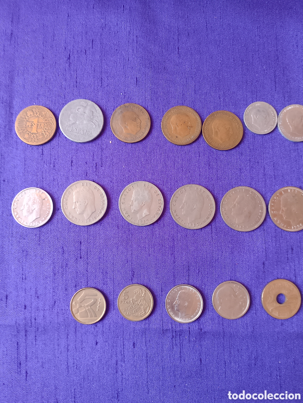 Monedas Franco: Monedas. Lote variado en pesetas. - Foto 2