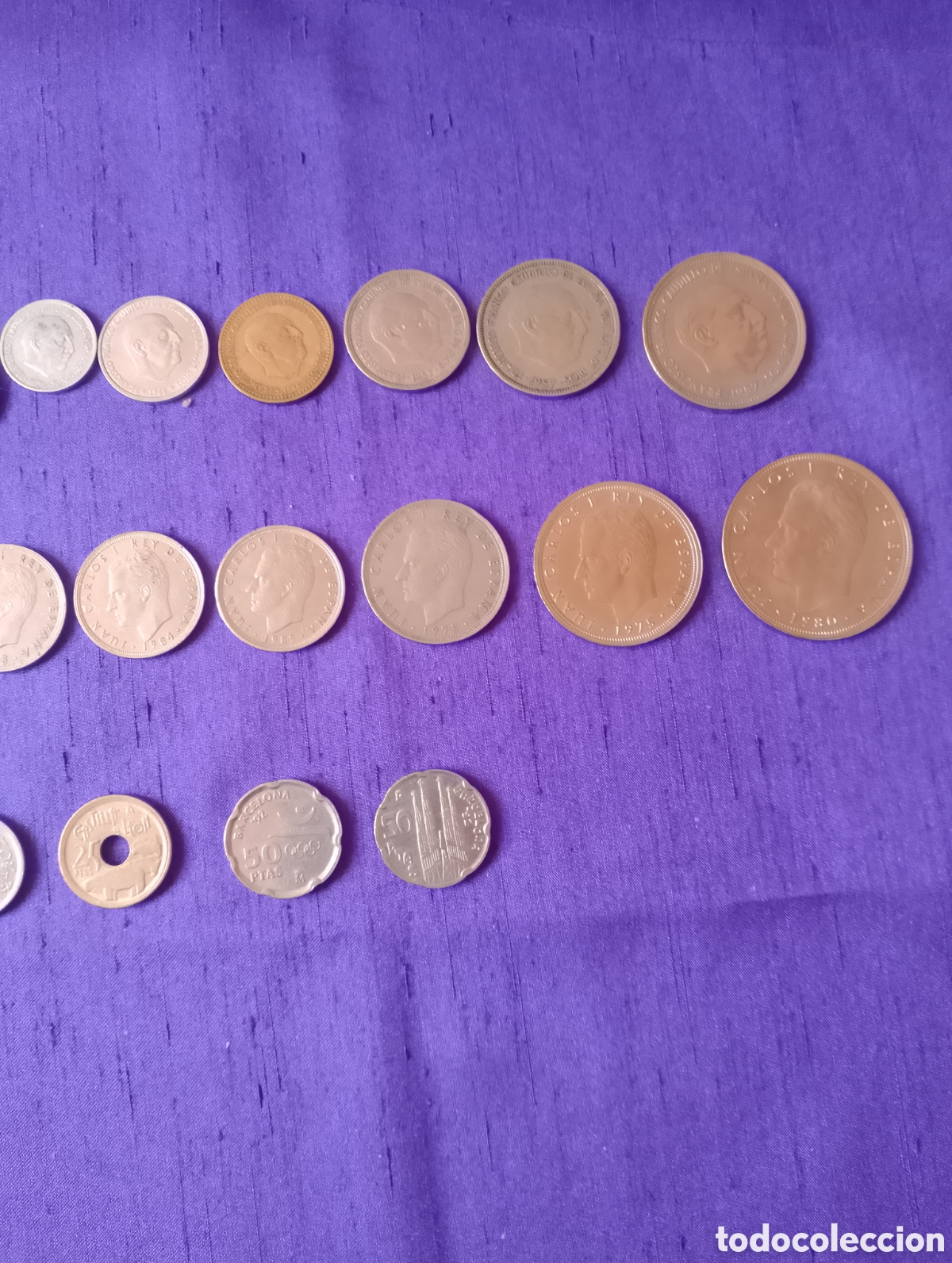 Monedas Franco: Monedas. Lote variado en pesetas. - Foto 3