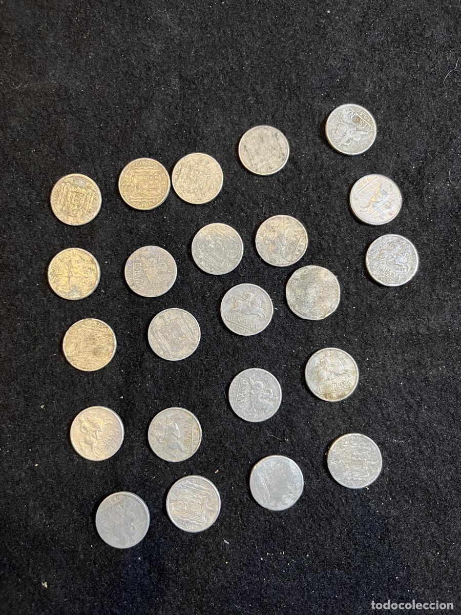 Franco Coins: Lote de 23 monedas espa&ntilde;olas de 50 c&eacute;ntimos Franco Estado Espa&ntilde;ol 1949-1966 y Juan Carlos I 1975-198