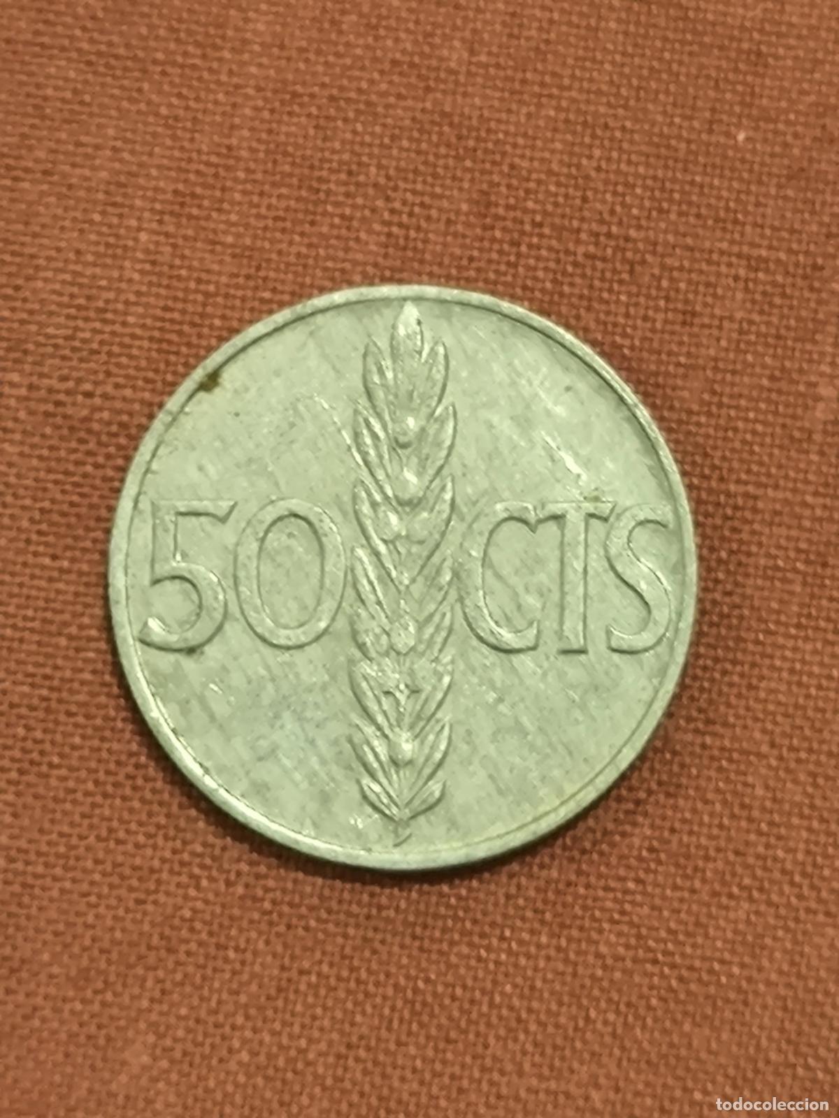 Monedas Franco: Moneda de Espa&ntilde;a 50 C&eacute;ntimos Estado Espanol Anverso y Reverso Coleccionismo Numism&aacute;tica