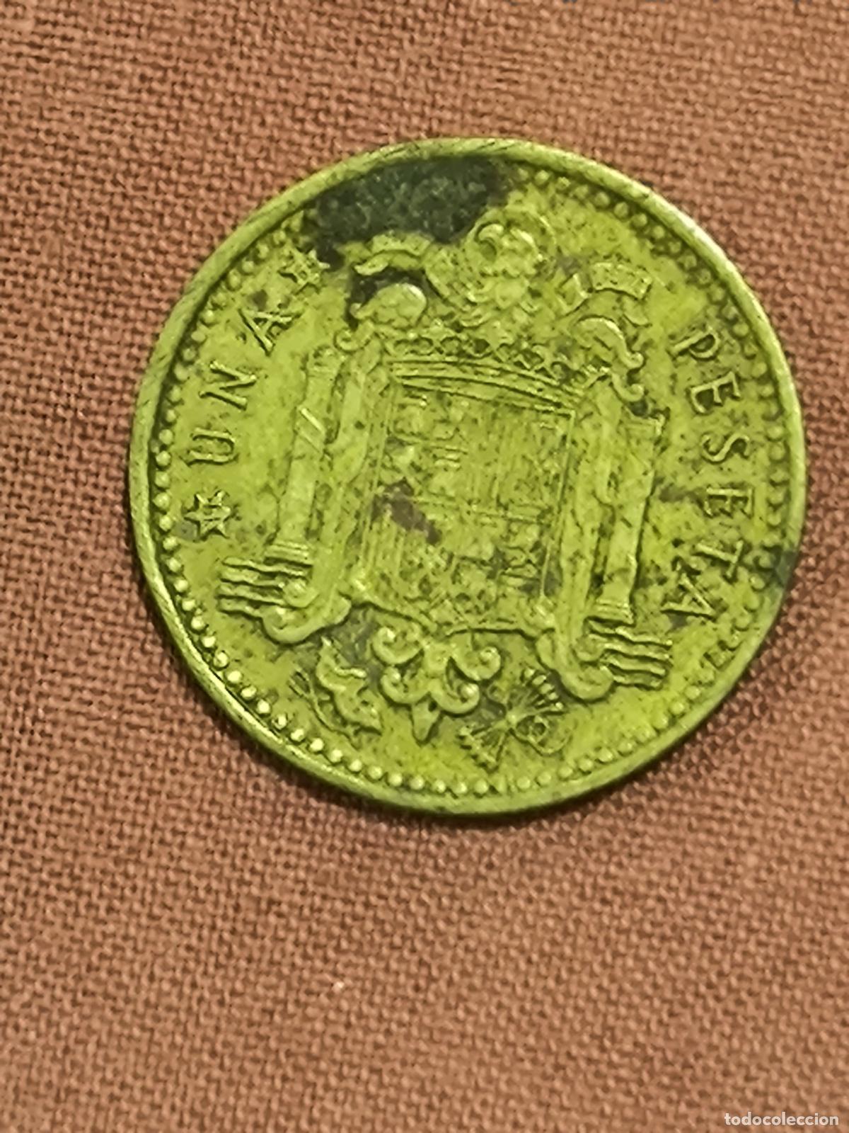 M&uuml;nzen unter Franco: Moneda de Espa&ntilde;a 1 Peseta Franco Anverso y Reverso Coleccionismo Numism&aacute;tica