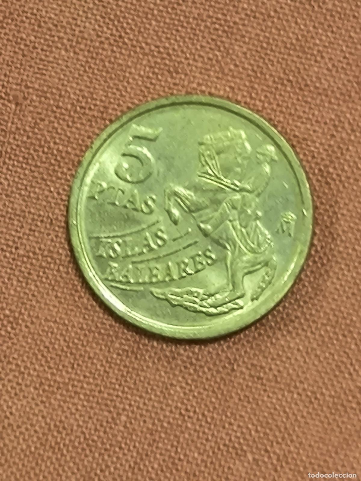 Monedas Franco: Moneda de Espa&ntilde;a 5 Peseta 1997 Estado Espanol Anverso y Reverso Coleccionismo Numism&aacute;tica