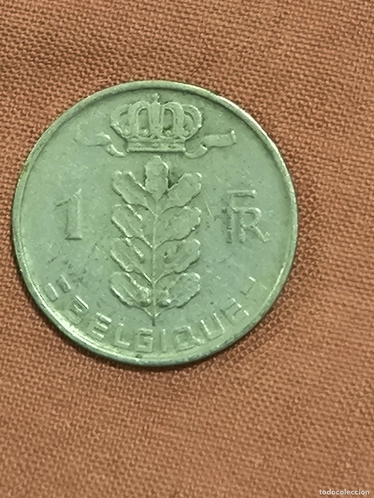 Moedas Franco: Moneda de Espa&ntilde;a 1 FR B&eacute;lgica Antigua Rara Coleccionismo Numism&aacute;tica