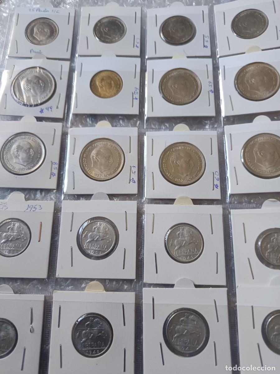 Monedas Franco: Lote 20 Monedas sin circular estado espa&ntilde;ol variado