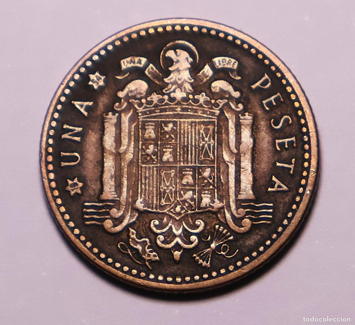 Monete Franco: MONEDA DE 1 PESETA FRANCO 1953 ESTRELLA 54 (FOTO)