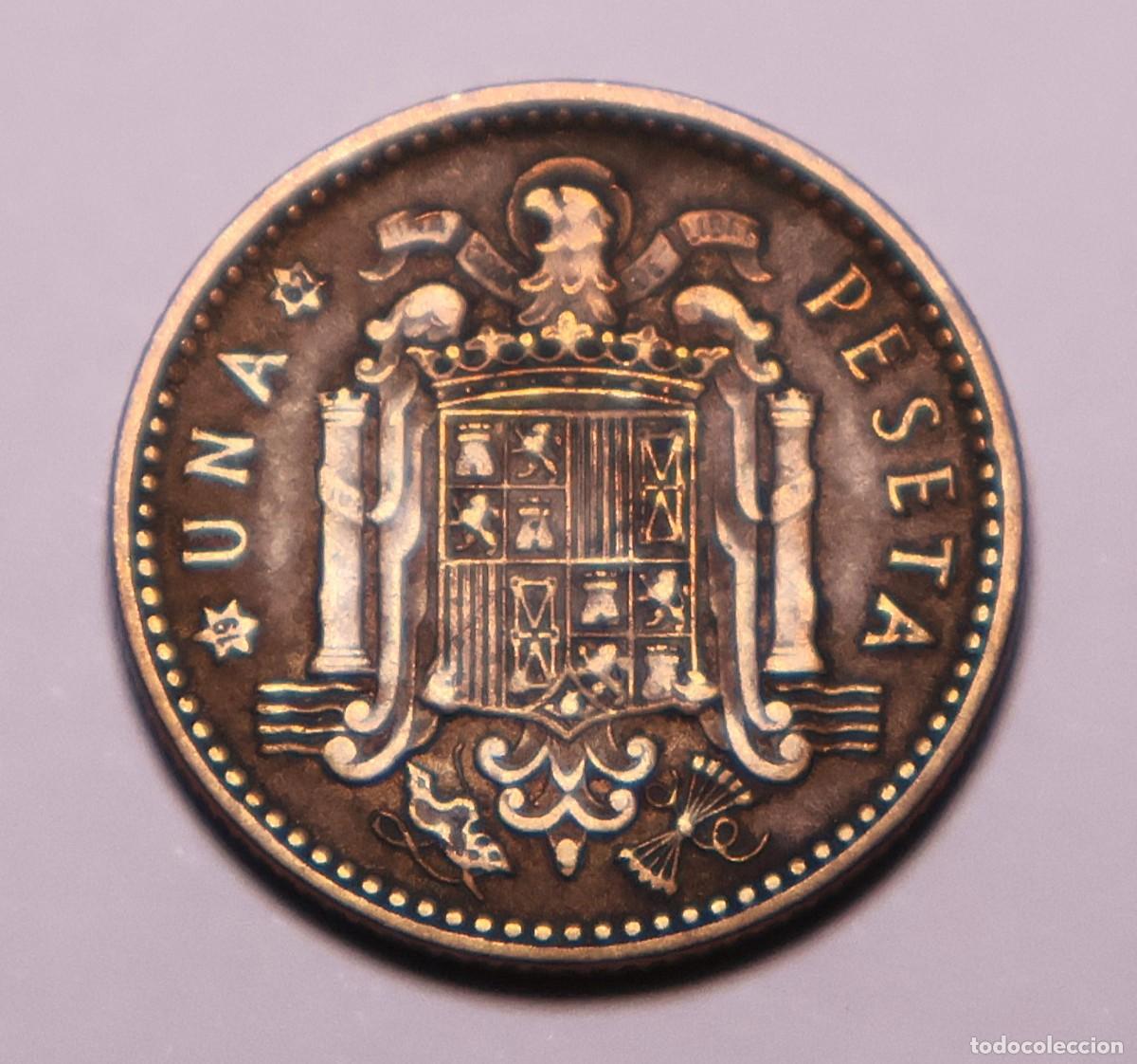 Monete Franco: MONEDA DE 1 PESETA FRANCO 1953 ESTRELLA 62 (FOTO)