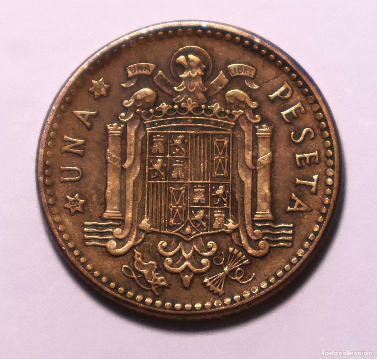 Monete Franco: MONEDA DE 1 PESETA FRANCO 1963 ESTRELLA 64 (FOTO)