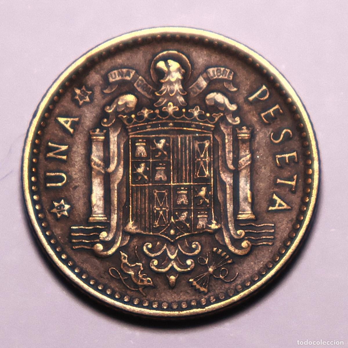 Moedas Franco: MONEDA DE 1 PESETA FRANCO FRANCO 1947 ESTRELLA 49 (FOTO)