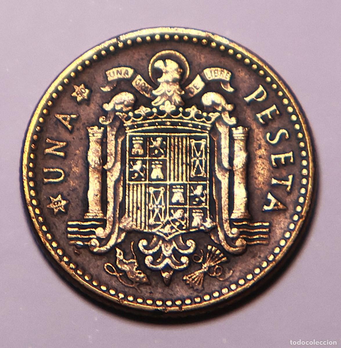 Moedas Franco: MONEDA DE 1 PESETA FRANCO FRANCO 1947 ESTRELLA 50 (FOTO)