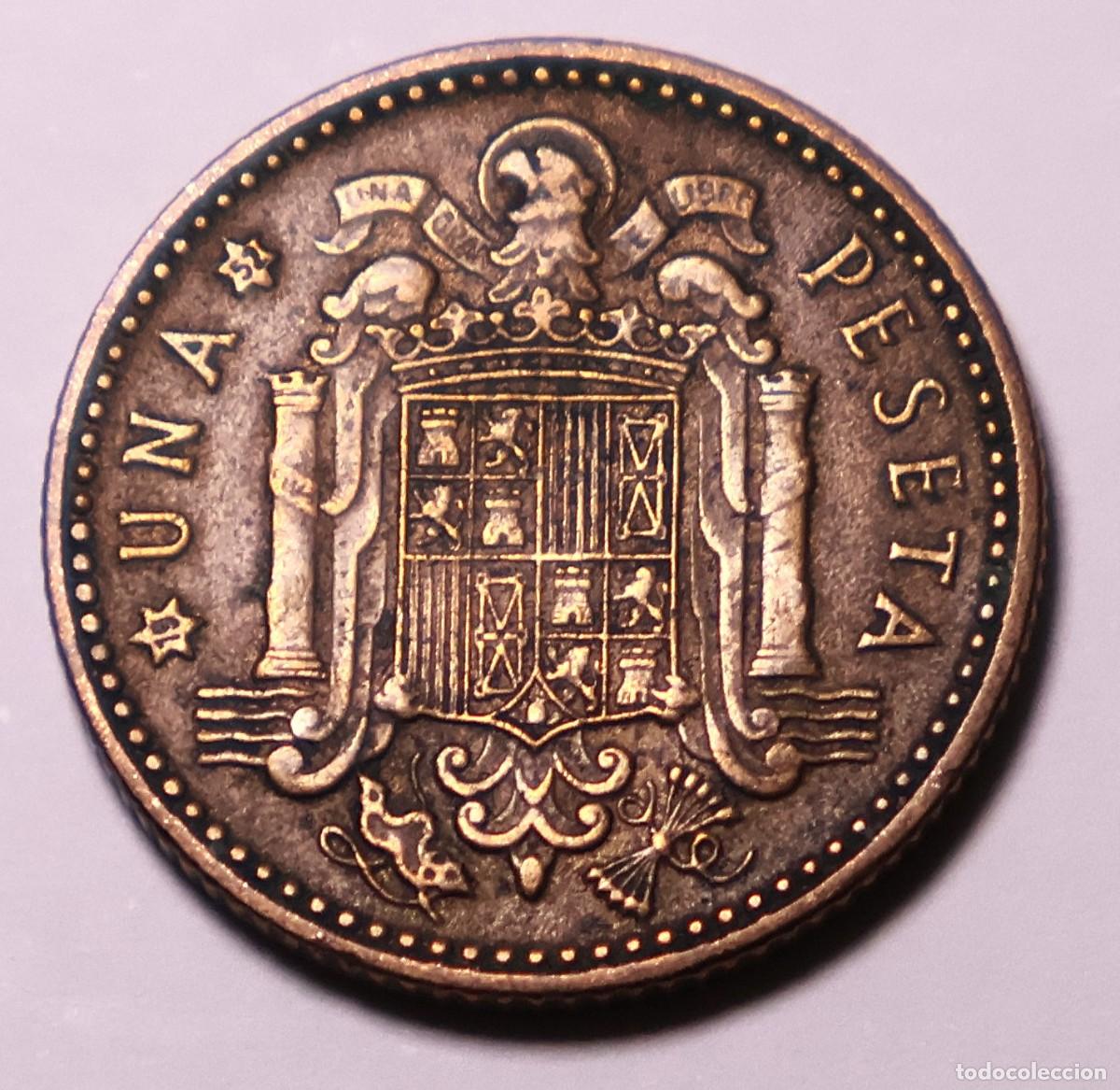 Monedas Franco: MONEDA DE 1 PESETA FRANCO FRANCO 1947 ESTRELLA 52 (FOTO)