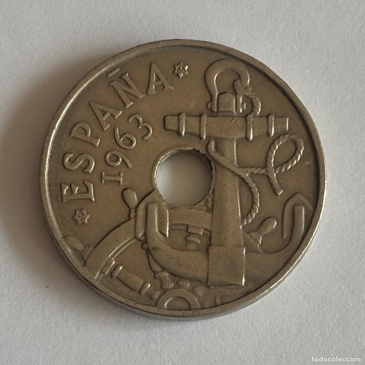 Moedas Franco: MONEDA DE 50 C&Eacute;NTIMOS FRANCO DE 1963 ESTRELLA 65 (FOTO)
