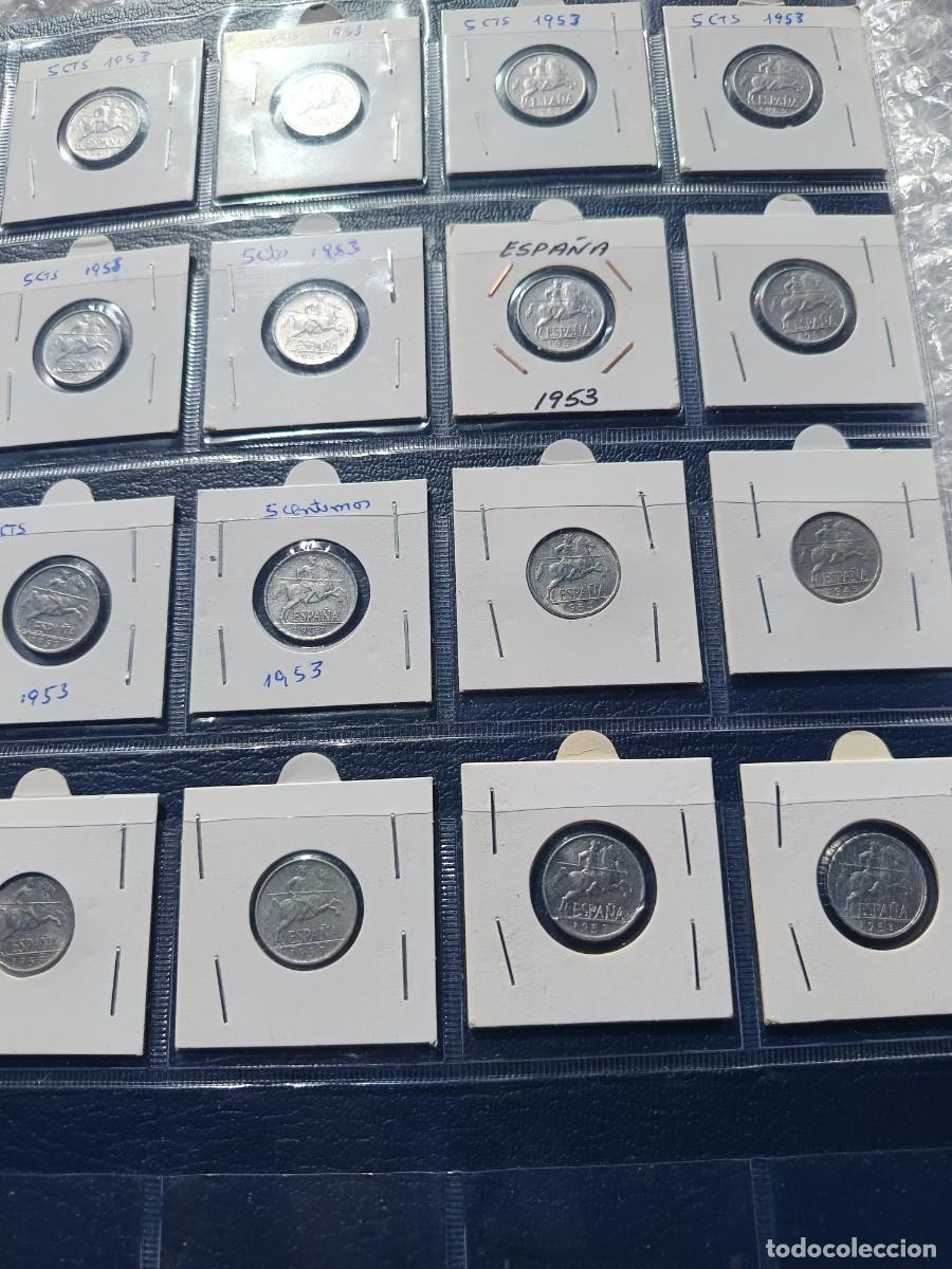 Monete Franco: Lote de monedas 5, 10 c&eacute;ntimos 1940,1941,1945,1953