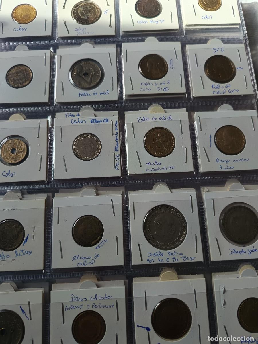 Monedas Franco: Lote de 340 monedas con errores - Foto 25
