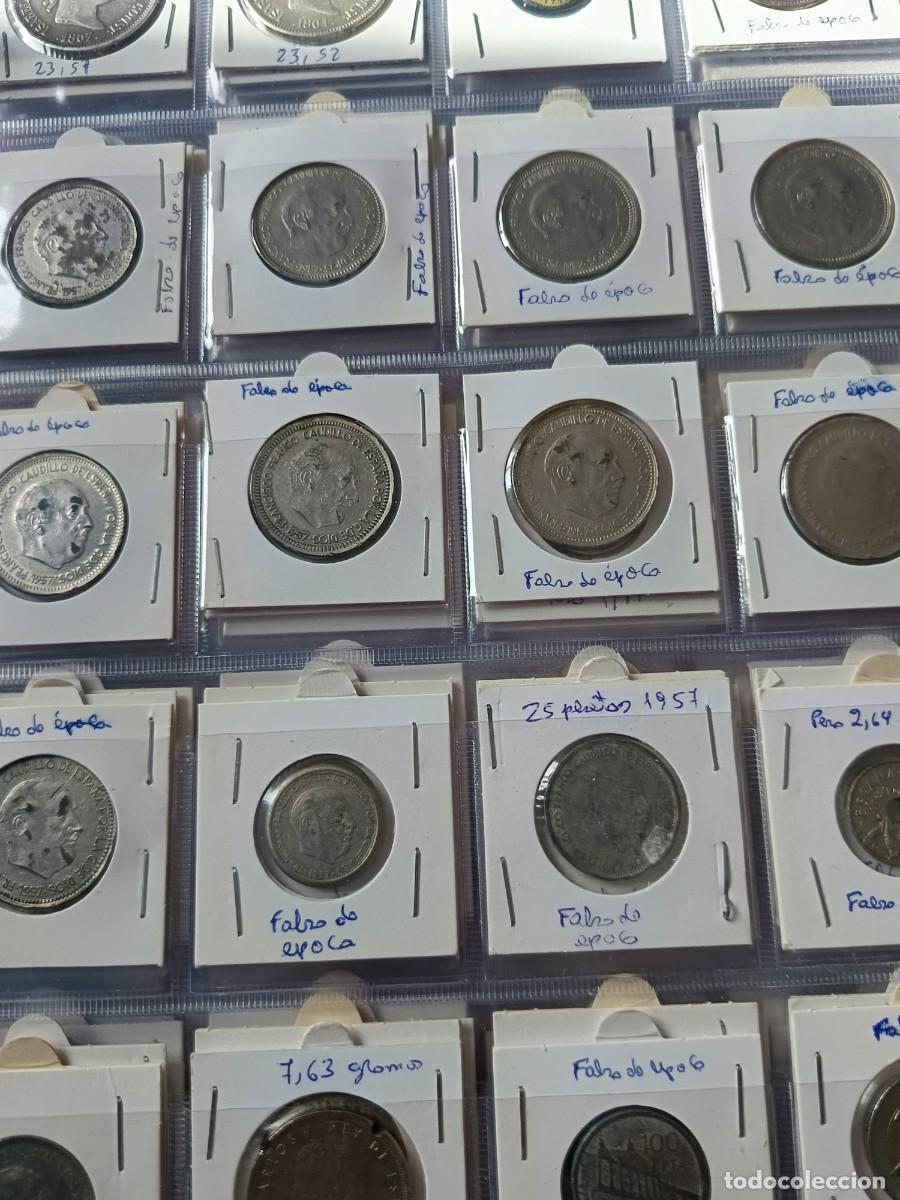 Monedas Franco: Lote de 340 monedas con errores - Foto 26