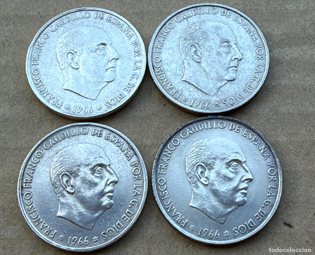 Monedas Franco: LOTE DE 4 MONEDAS DE 100 PTS PLATA FRANCISCO FRANCO