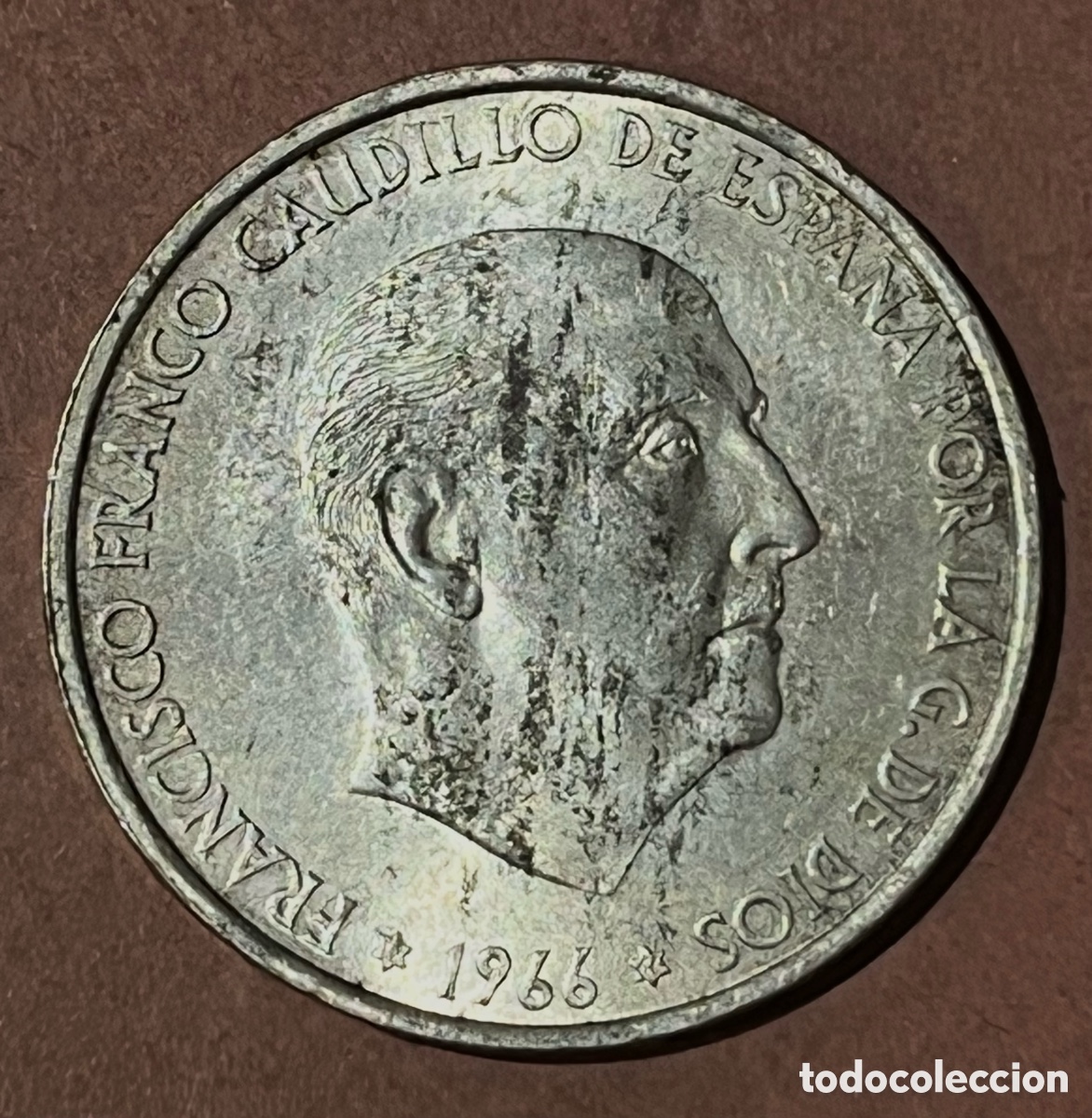 Franco Coins: MONEDA DE 100 PESETAS, 1966 *66 - PLATA - FRANCO