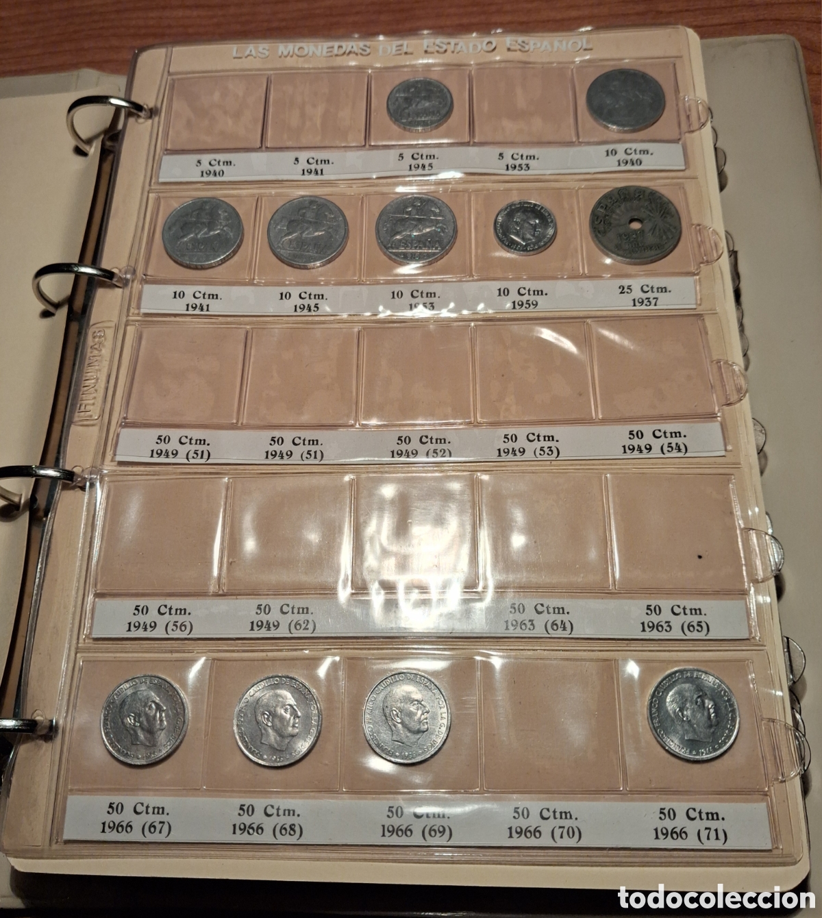 Monedas Franco: LOTE DE 76 MONEDAS DEL ESTADO ESPA&Ntilde;OL A&Ntilde;OS 40/50