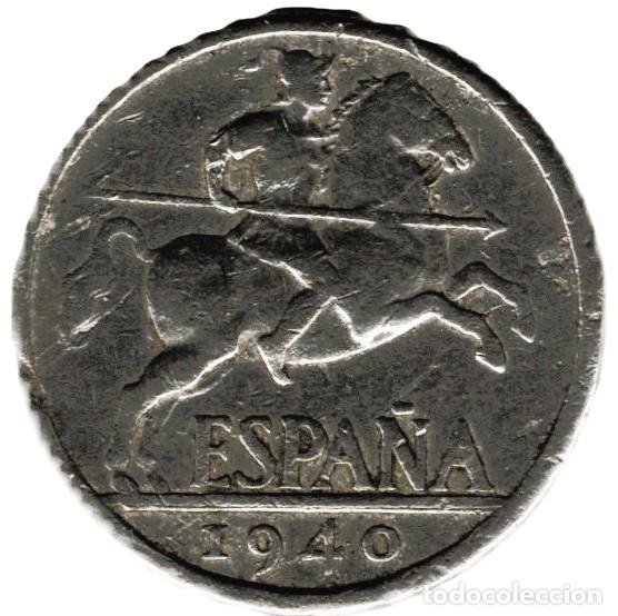 Monedas Franco: 10 C&eacute;ntimos 1940 KM#672 - Foto 1