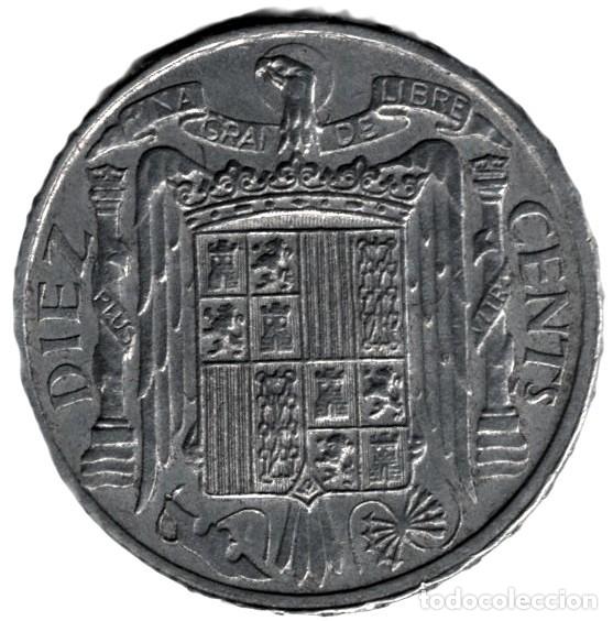 Monedas Franco: 10 C&eacute;ntimos 1953 KM#672 - Foto 2