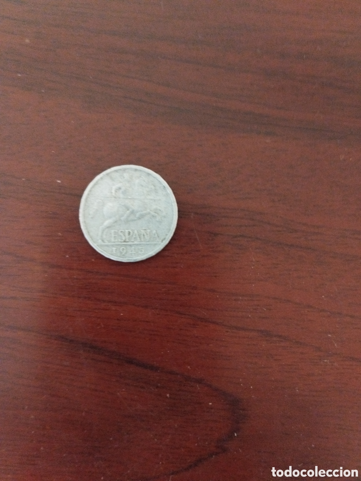 Monete Franco: Moneda de cinco ctms de peseta a&ntilde;o 1945