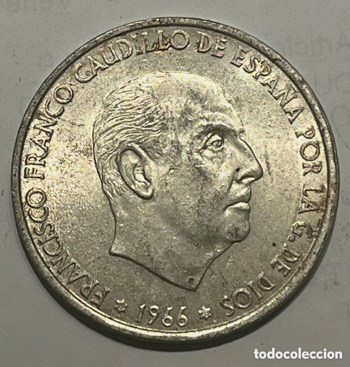 Monedas Franco: MONEDA DE 100 PESETAS, 1966 *68 - PLATA - FRANCO