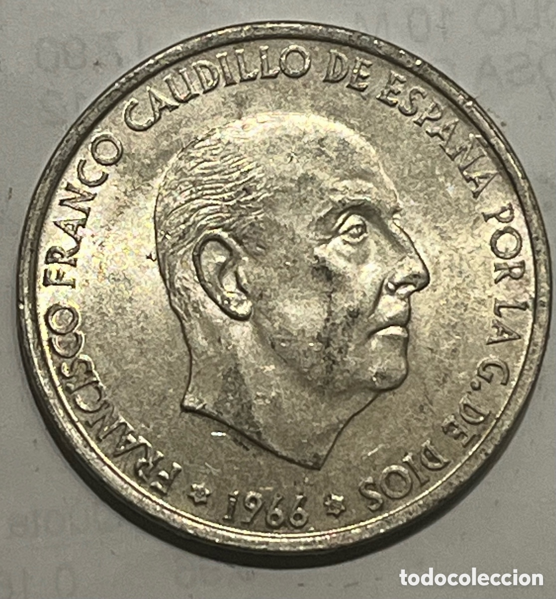 Monedas Franco: MONEDA DE 100 PESETAS, 1966 *68 - PLATA - FRANCO