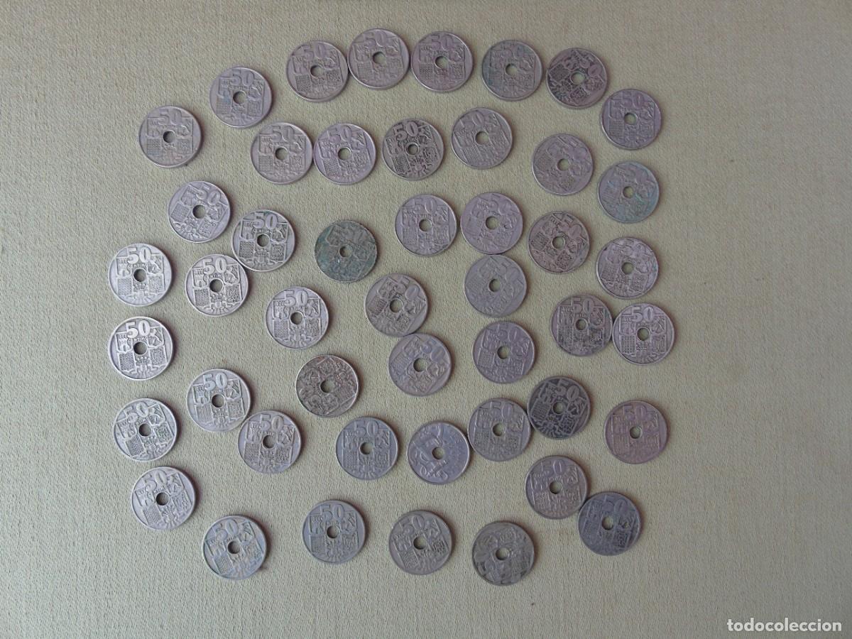 Monedas Franco: 47 MONEDAS 50 CTMS. FRANCO 1949. * SIN IDENTIFICAR.